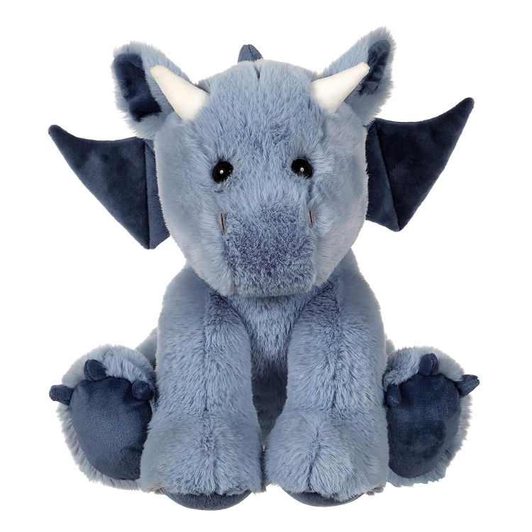  floppy peluche dragon bleu 30 cm 